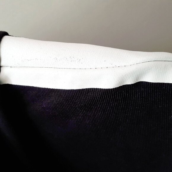 EUC Divided H&M black & white “Superior” cotton blend longline sweatshirt dress - Picture 9 of 9
